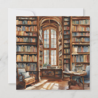 Bibliothèque d'aquarelle confortable
