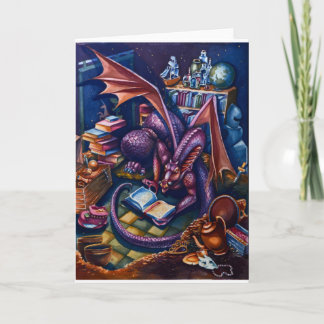 Bibliothèque Dragon, carte de voeux