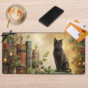 Bibliothèque enchantée du chat noir