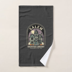 Bibliothèque ensorcelée de Salem Halloween Design_