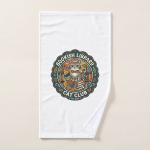 Bibliothèque livresque Chat POD Vector Art - Bibli