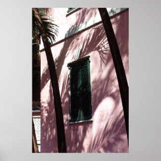 Bibliothèque Nassau Pastel Pink Poster Imprimer