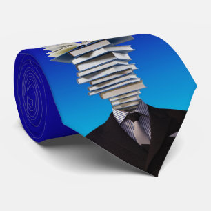 Bibliothèque scolaire de professeur de cravate