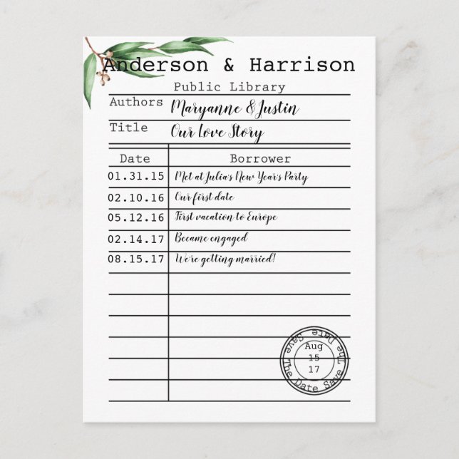 Bibliothèque vintage Cartes Botaniques Enregistrer (Devant)