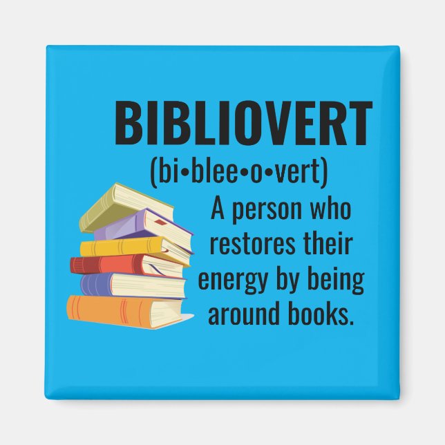 Bibliovert Book Addict Magnet (Devant)