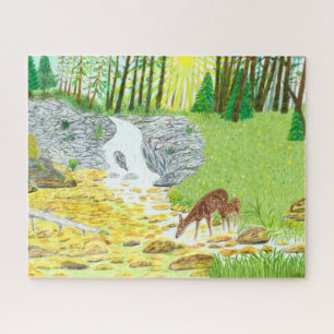 Biche et faon 520 pièces Puzzle