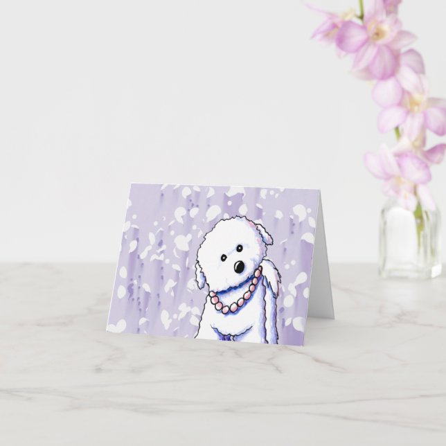 Bichon Carte de remerciements (Orchidée)