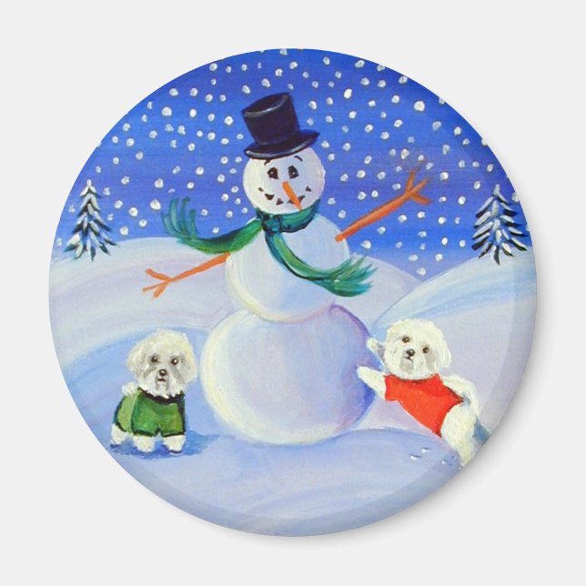 Bichon Frise Magnet (Devant)