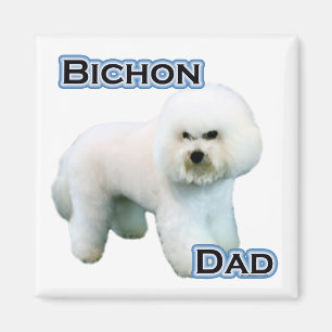 Bichon Frise Papa 4 - Aimant