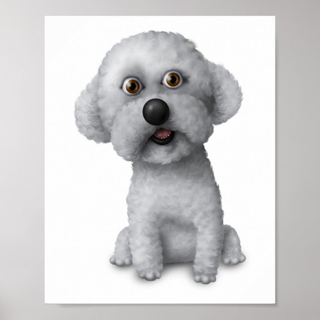 Bichon Frise : Poster 8x10 (Devant)