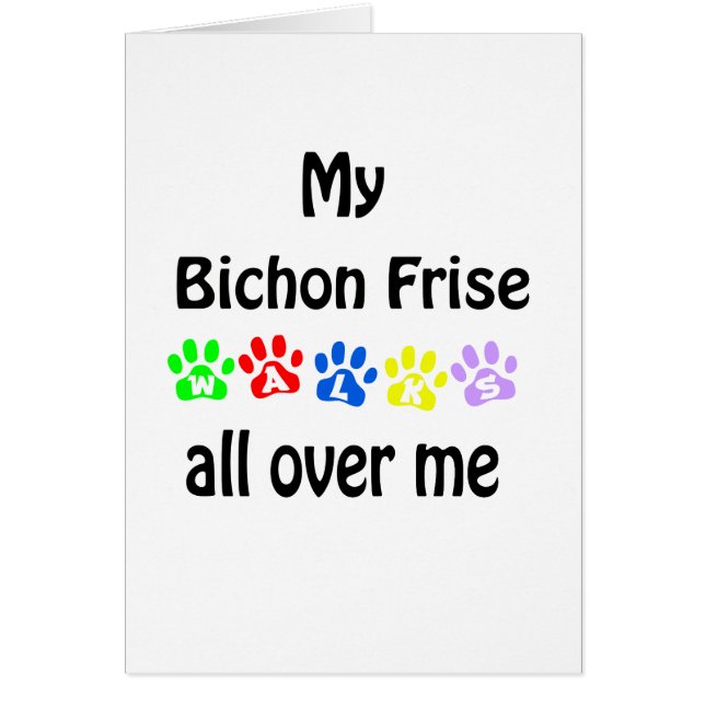 Bichon Frise Walks Design (Devant)