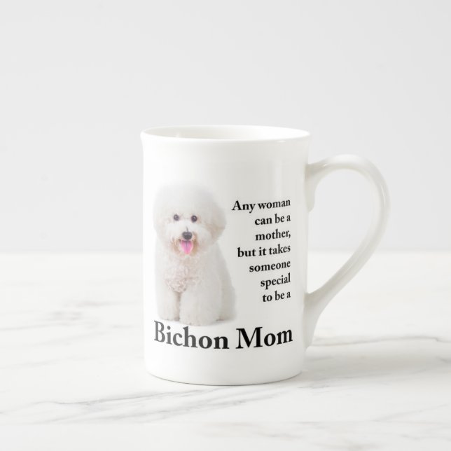 Bichon Maman Bone China Mug (Droite)
