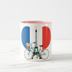 Bicyclette à deux tons café Mug