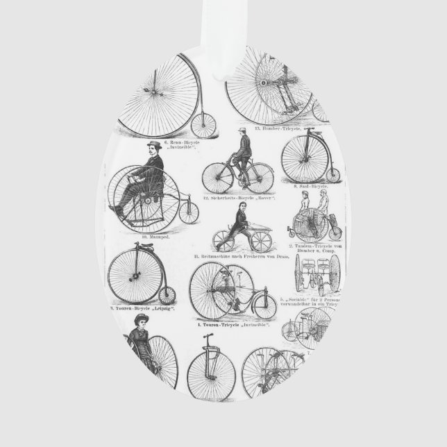 Bicyclette à grande roue Penny Farthing (dos)