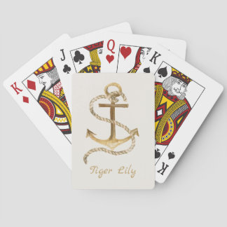 Bicyclette d'Ancre nautique cartes de jeu
