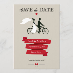Bicyclette en tandem Enregistrer les cartes de dat