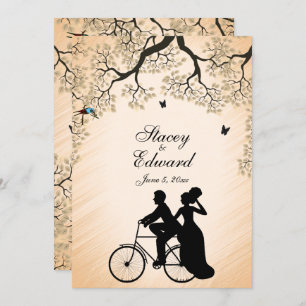Bicyclette thème Faire-part de mariage