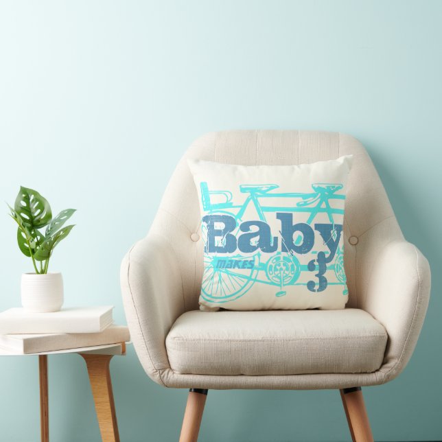 Bicyclette vintage Baby Seat Aqua Baby Boy Coussin (Chaise)