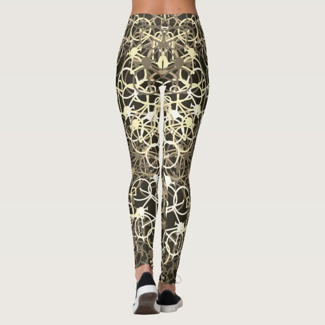 Bicyclettes couleur café Motif - Leggings cycliste (Dos)