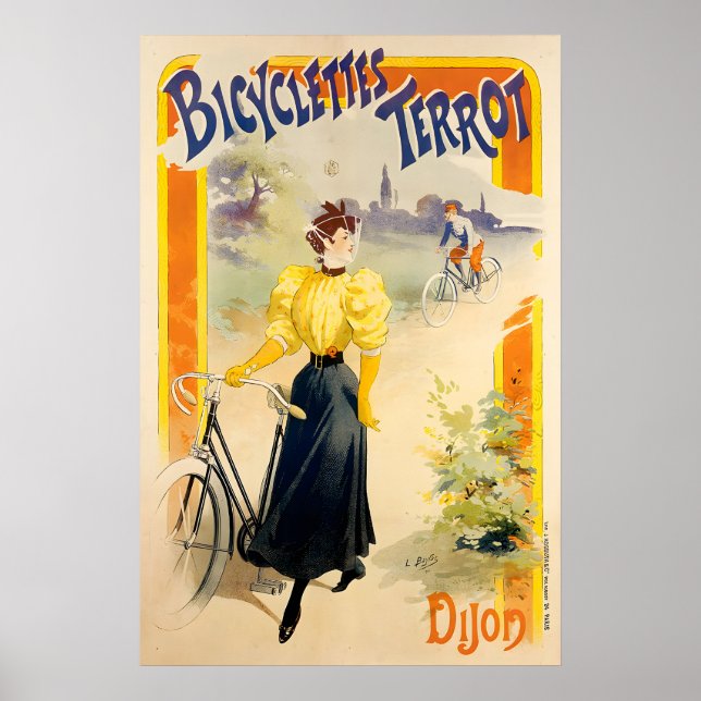 Bicyclettes Terrot Vintage Bicycle Poster (Devant)