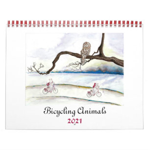 Bicycling Animaux 2021 Calendrier