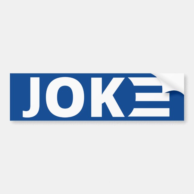 Biden est un Sticker de pare-chocs de plaisanterie (Devant)