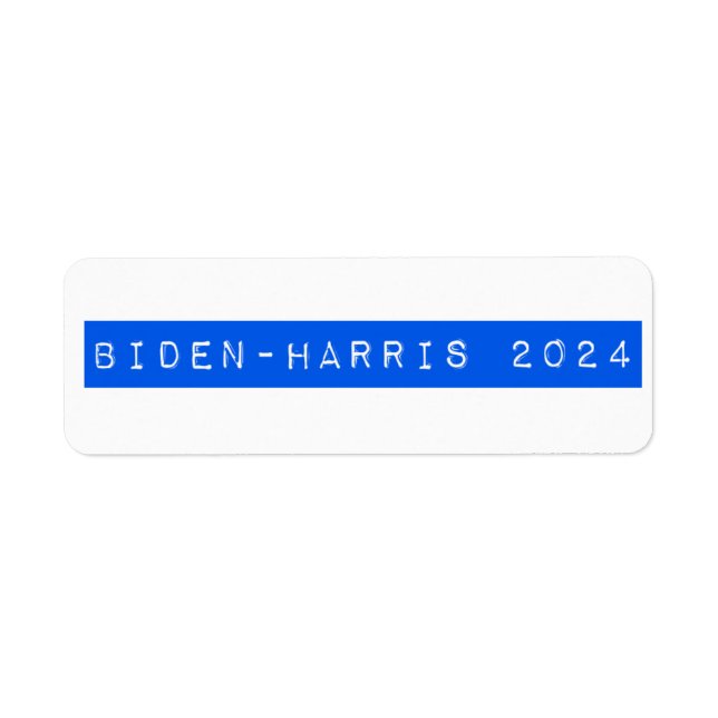Biden-Harris 2024 Retro Étiquette design (Devant)