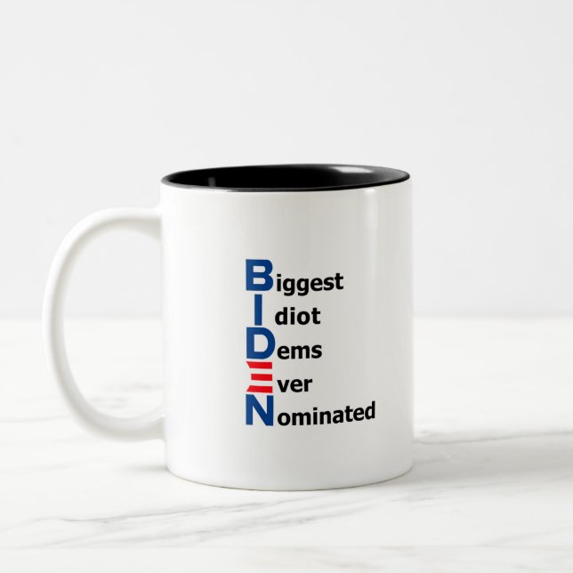 Biden Idiot Mug 01 (Gauche)
