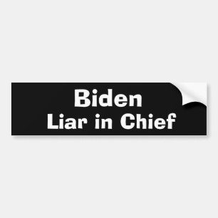 Biden menteur en chef Sticker pare-chocs