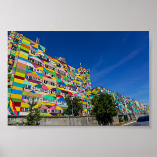 Biélorussie Беларусь Minsk Минск Affiche d'archite