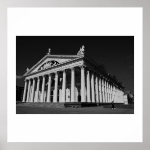 Biélorussie Беларусь Minsk Мінск Affiche d'archite