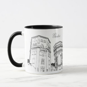 Biélorussie Б л р е у с Grodno Hrodna Sketch Mug C