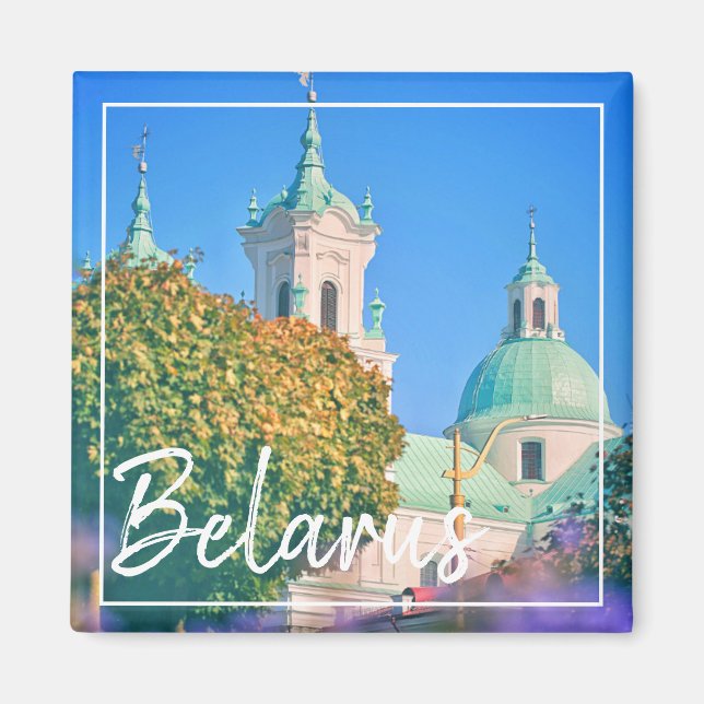 Biélorussie Architecture Hrodna Grodno City Magnet (Devant)