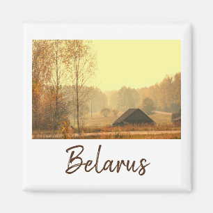 Biélorussie Architecture Paysage Rural Magnet