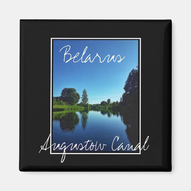 Biélorussie Augustow Canal Nature Magnet (Devant)