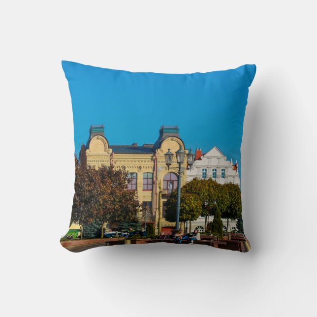 Biélorussie Bélarus Grodno Hrodna Coussin Oreiller (Recto)