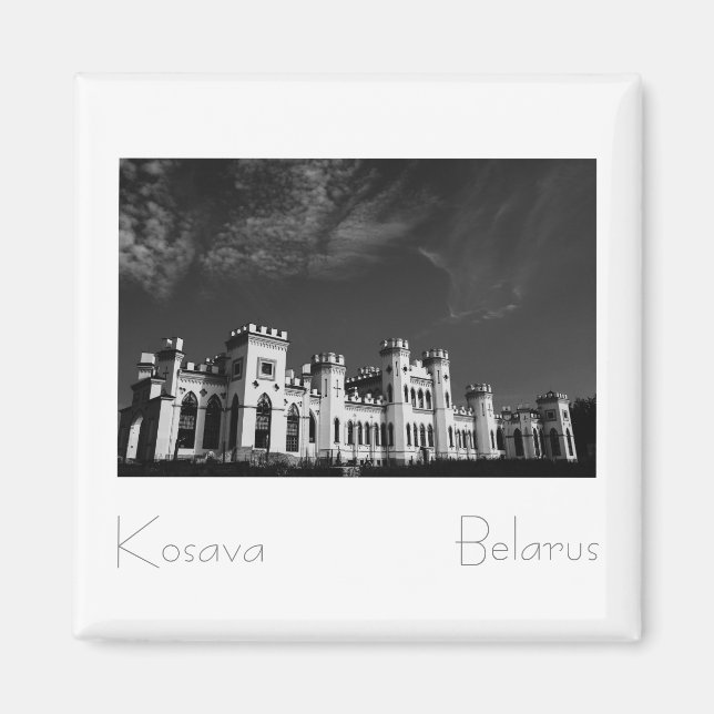 Biélorussie Bélarus Kosava Château Magnet (Devant)