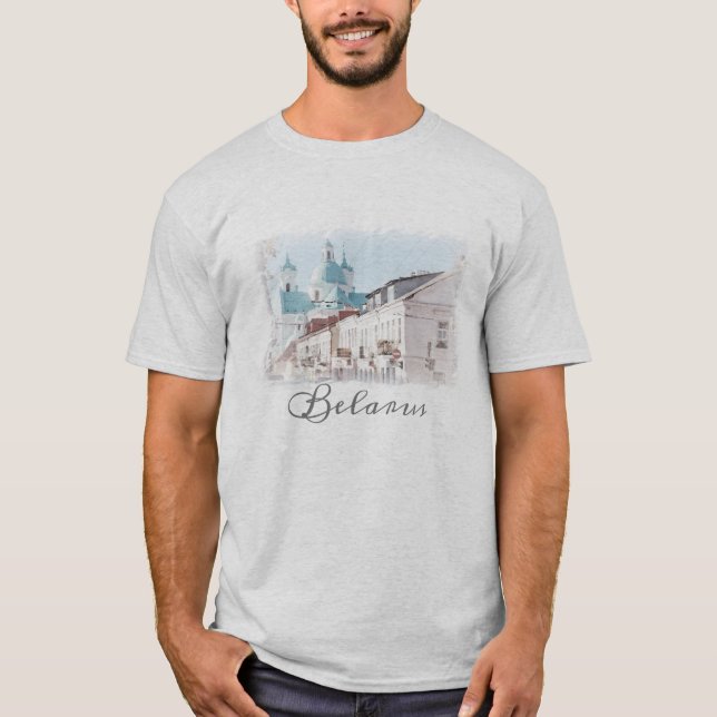 Biélorussie Hrodna Grodno Architecture T-Shirt Hau (Devant)