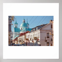Biélorussie Hrodna Grodno Poster d'architecture