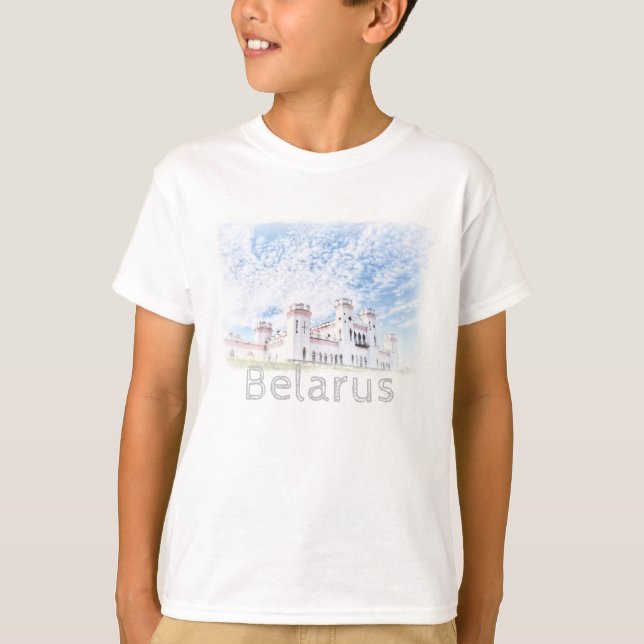 Biélorussie Kosava Palace Architecture T-shirt Top (Devant)