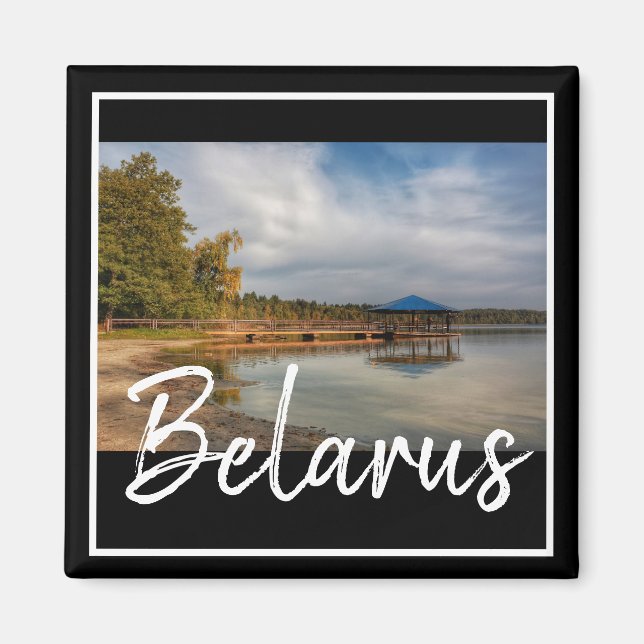 Biélorussie Lac Svityaz Magnet nature (Devant)