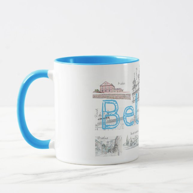 Biélorussie Minsk Brest Architecture Coffee Mug Cu (Gauche)