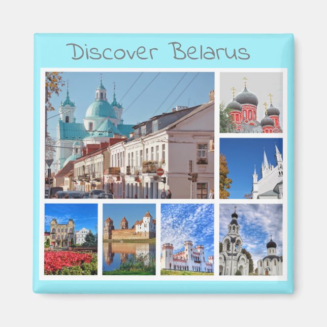 Biélorussie Mir Château Grodno Architecture Magnet (Devant)