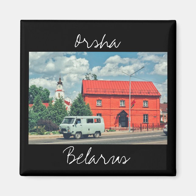 Biélorussie Orsha Architecture Red Mill Magnet (Devant)
