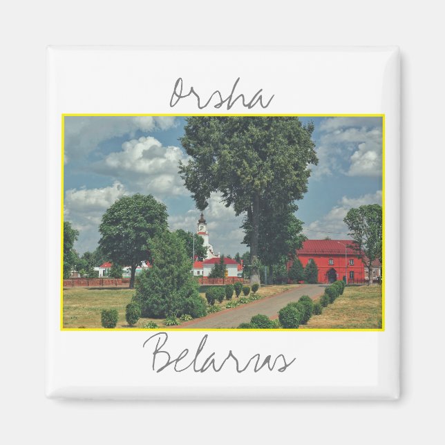 Biélorussie Orsha Architecture Red Mill Magnet (Devant)