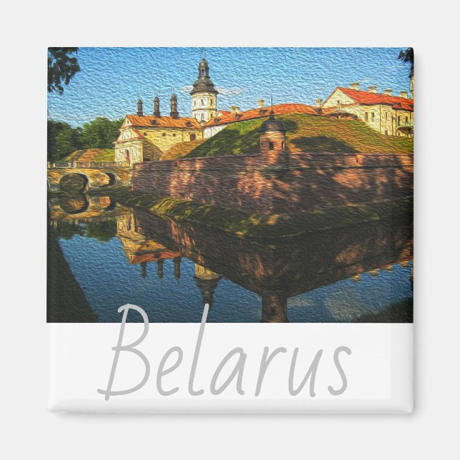 Biélorussie Palais Nesvizh Architecture Magnet de  (Devant)