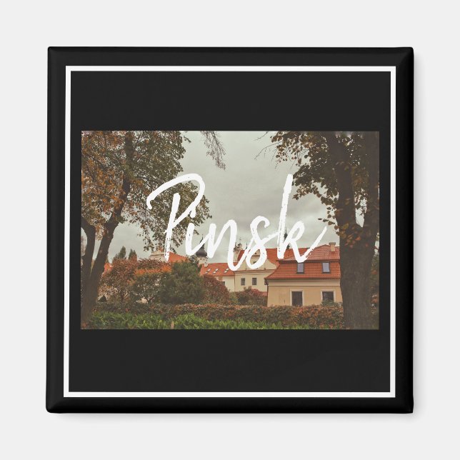 Biélorussie Pinsk Architecture Cityscape Magnet (Devant)