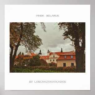 Biélorussie Pinsk Architecture Poster de la nature