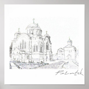 Biélorussie Polatsk Architecture Cityscape Poster