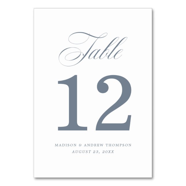 Bien-aimé | Cartes de Numéro de Table de Mariage (Par défaut)